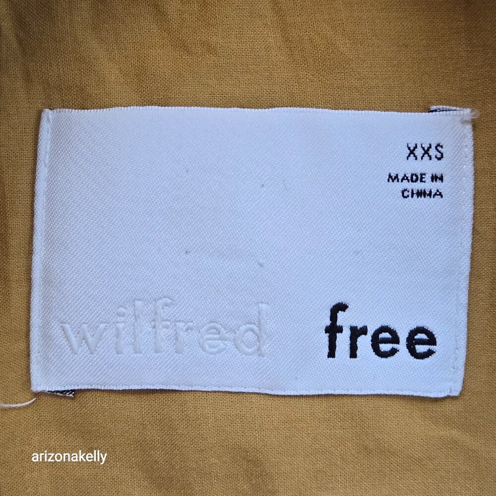 Wilfred Free Wool Ganna Mustard Yellow Shirt Jacket Shacket XXS *RUNS BIG* - Picture 3 of 8